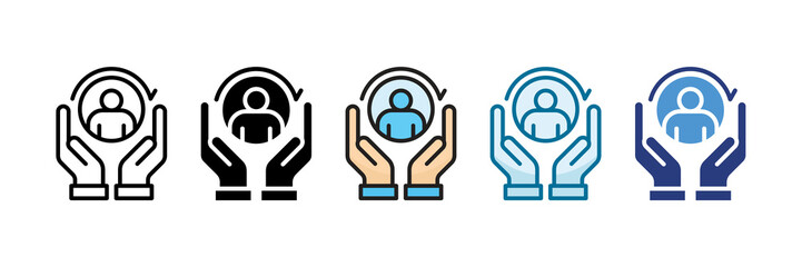 Customer Retention Icon Set Multiple Style Collection