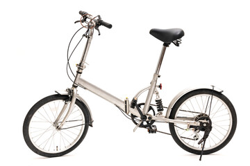 古い折りたたみ式自転車