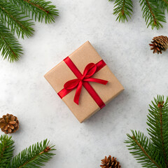 Christmas and new year holiday background flat la