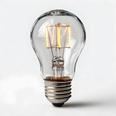 Glowing filament bulb