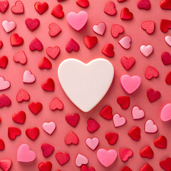 beautiful hearts background for valentines day car