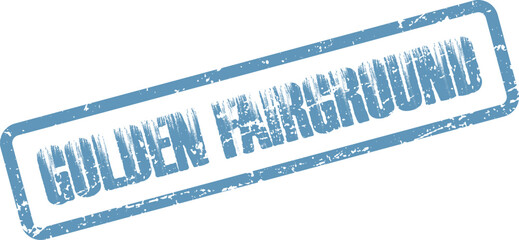 Golden Fairground Light Blue Distressed Stamp Effect for Fun Events