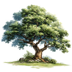 A large leafy tree art