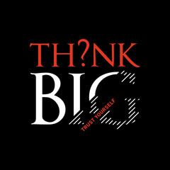 Obraz premium think big quote