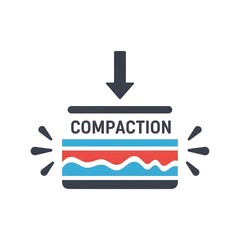 Geological Compaction Process Illustrated in a Simple Graphic Representation