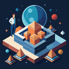 vector illustration of a christmas tree