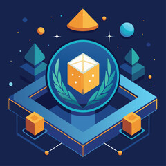 christmas card with a gift