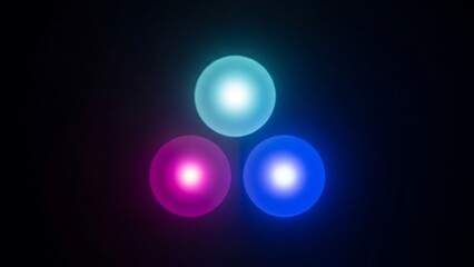 Traffic light with red blue and green lights