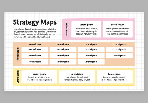 Strategy Map Infographic with Cute Education Style for School Teachers