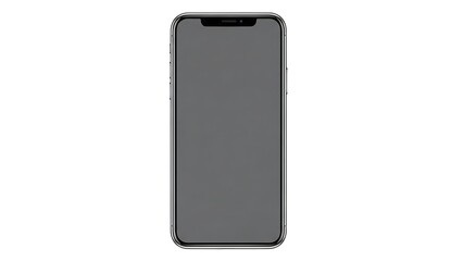 A sleek and modern smartphone with a dark gray color