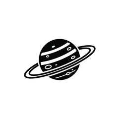 Stylized Saturn Planet Vector Illustration © rashedulhaque