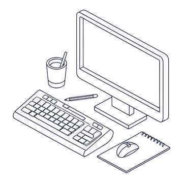 Modern workspace setup