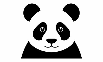 Black and white panda face icon.