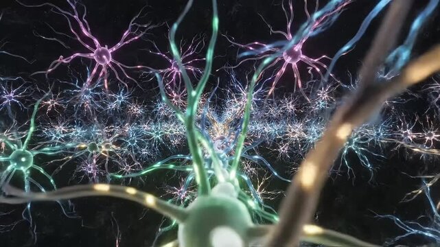 Vibrant neurons network connect in dynamic brain activity