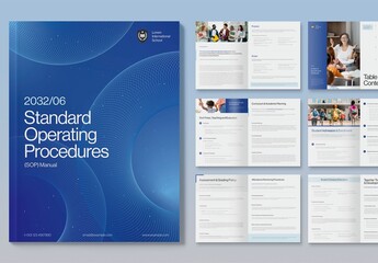 Corporate Brochure, Standard Operating Procedure SOP, Company Handbook, White Paper Report & Newsletter Template