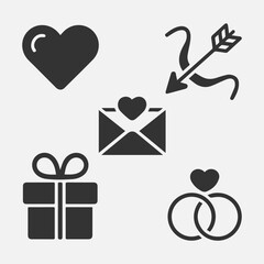 Valentine Icon New Design Black And White