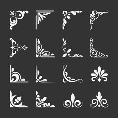 Ornament element New Design Black And White