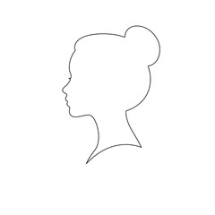 Woman Head Profile Line Art Collection &ndash; Clean Outline Style