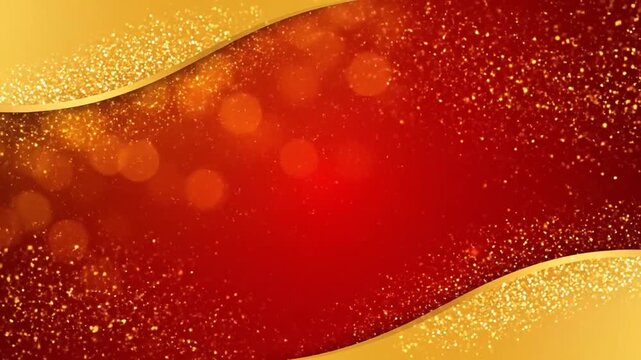 Golden red wave
