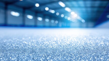 Shiny Metallic Epoxy Flooring With Decorative Metallic Flakes