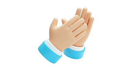 3D Clapping Hands Icon