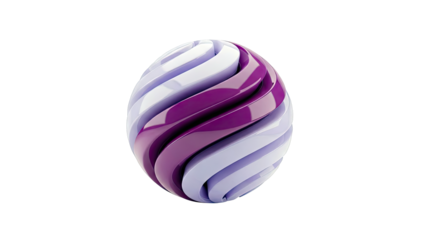 Abstract Swirling Egg-Shaped Object