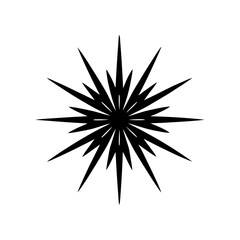 Party Fireworks Starburst Graphic Minimal Design.