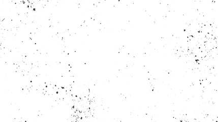 Obraz premium Black ink splatters and dust particles on a white background grunge texture 1
