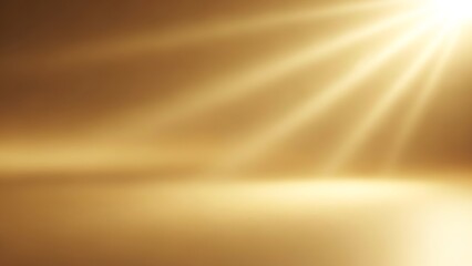 Golden light beams down softly illuminating an elegant space inspiring hope and new