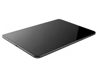 Modern tablet device isolated on transparent background