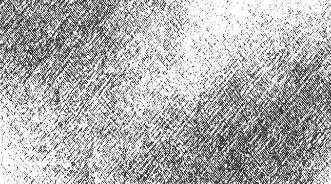 Black and white textured background with diagonal hatching and speckles abstract