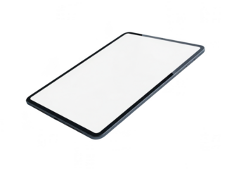 Smartphone screen outline isolated on transparent background