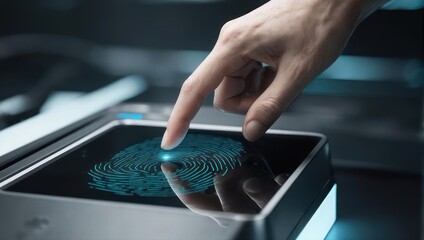 Fingerprint scanning technology for security access and data protection.