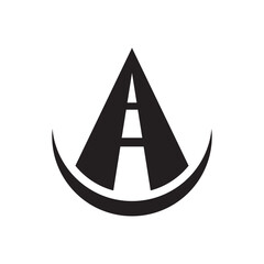 Fototapeta premium Road way logo icon