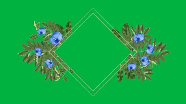 Floral Frame with copy space
