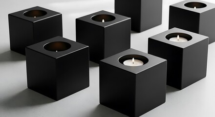 black and white cubes