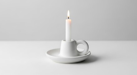 candlestick with candle