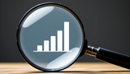 Magnifying Glass Over Growing Graph Against White