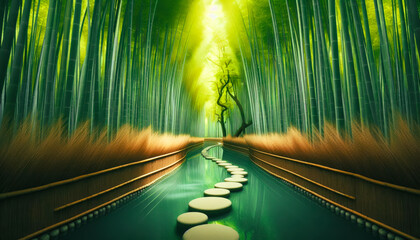 tunnel in the forest