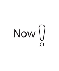 now icon, vector best line icon.