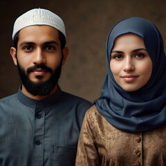 A male and a female Muslim