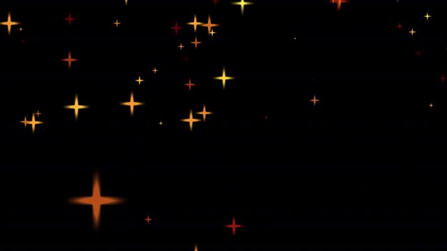  falling star on an isolated black background, loop animation, perfect for compositing, background with star falling animation video  