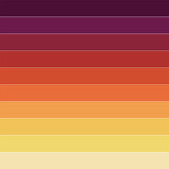 Warm red color palette illustration created with vector design software