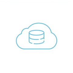 Cloud database icon