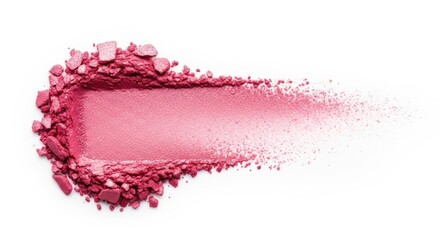 Pink eyeshadow powder makeup swatch