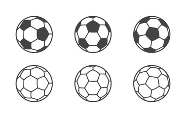 Soccer ball svg, Soccer ball outline, Soccer ball vector, Football ball svg, Soccer ball silhouette, Football svg, Football icons, Soccer ball icon, Football outline set -V03.