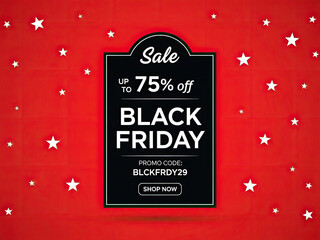 Black friday sale up to 75% off with promo code