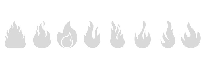 set of fire flames