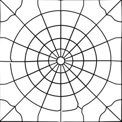 Seamless pattern with bold striped circles. Hi-res (8000x8000) texture.