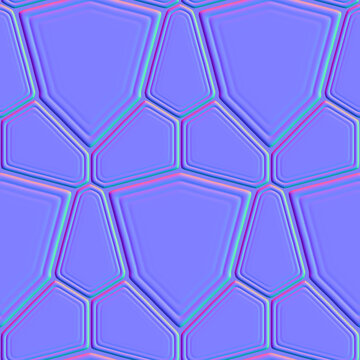 Seamless normal map texture of dry cracked soil. High resolution photo filter.